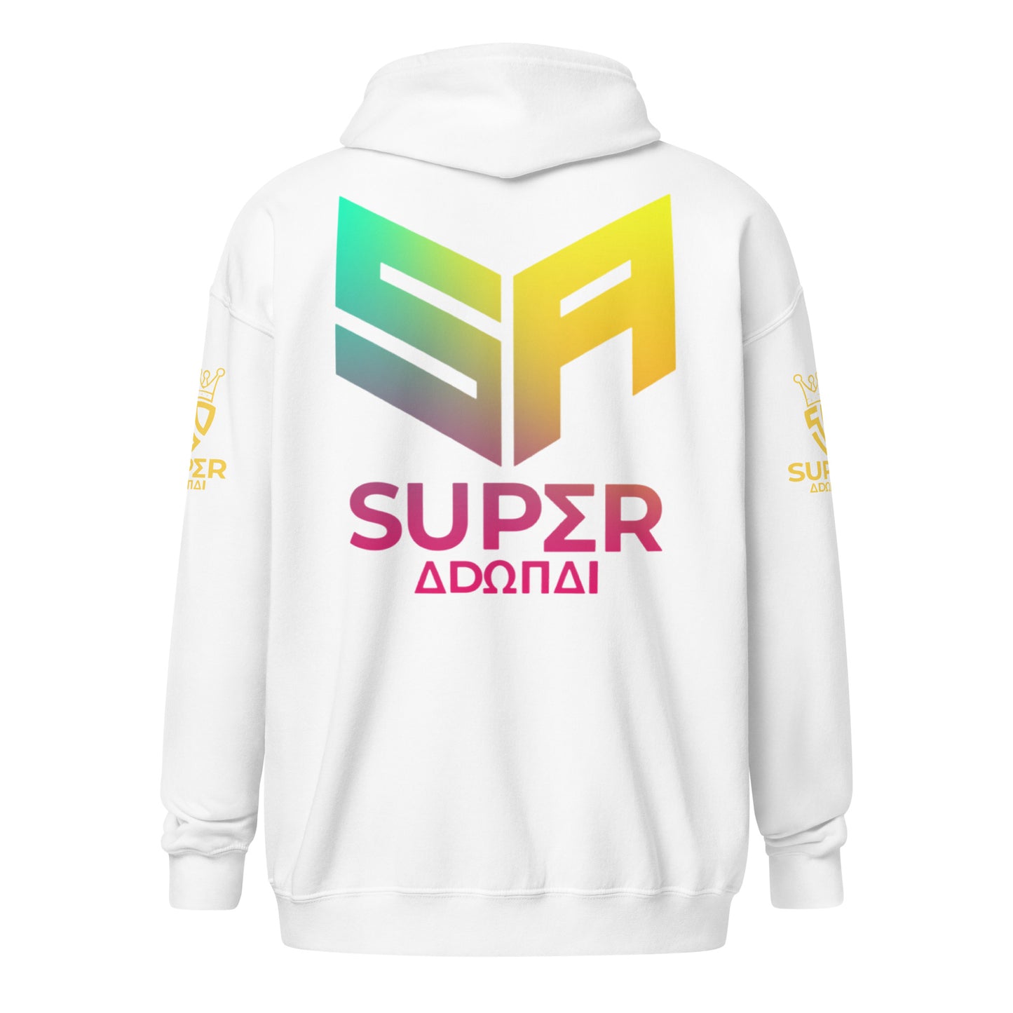 Superadonai SA Logo heavy blend zip hoodie