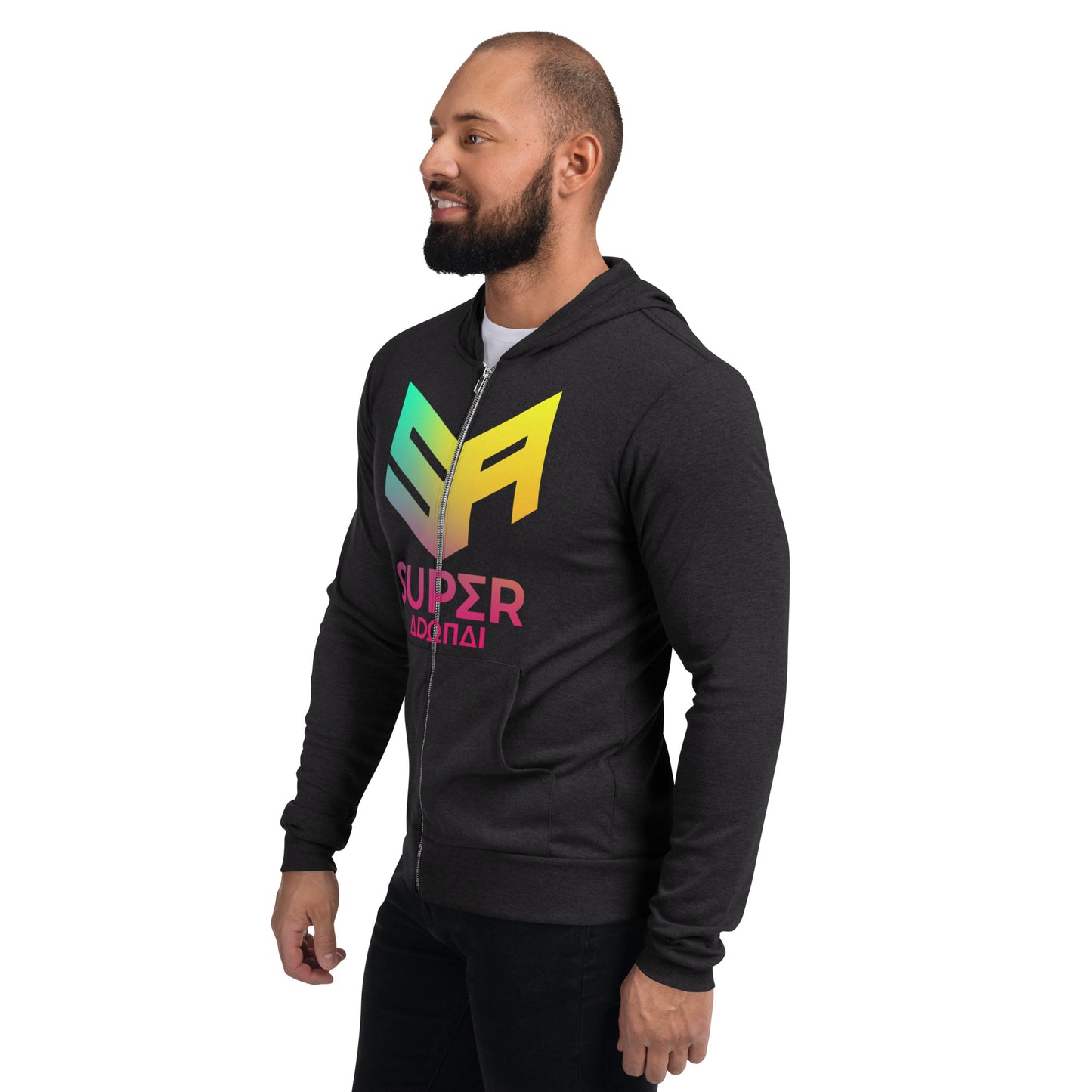 Superadonai SA Logo Unisex zip hoodie