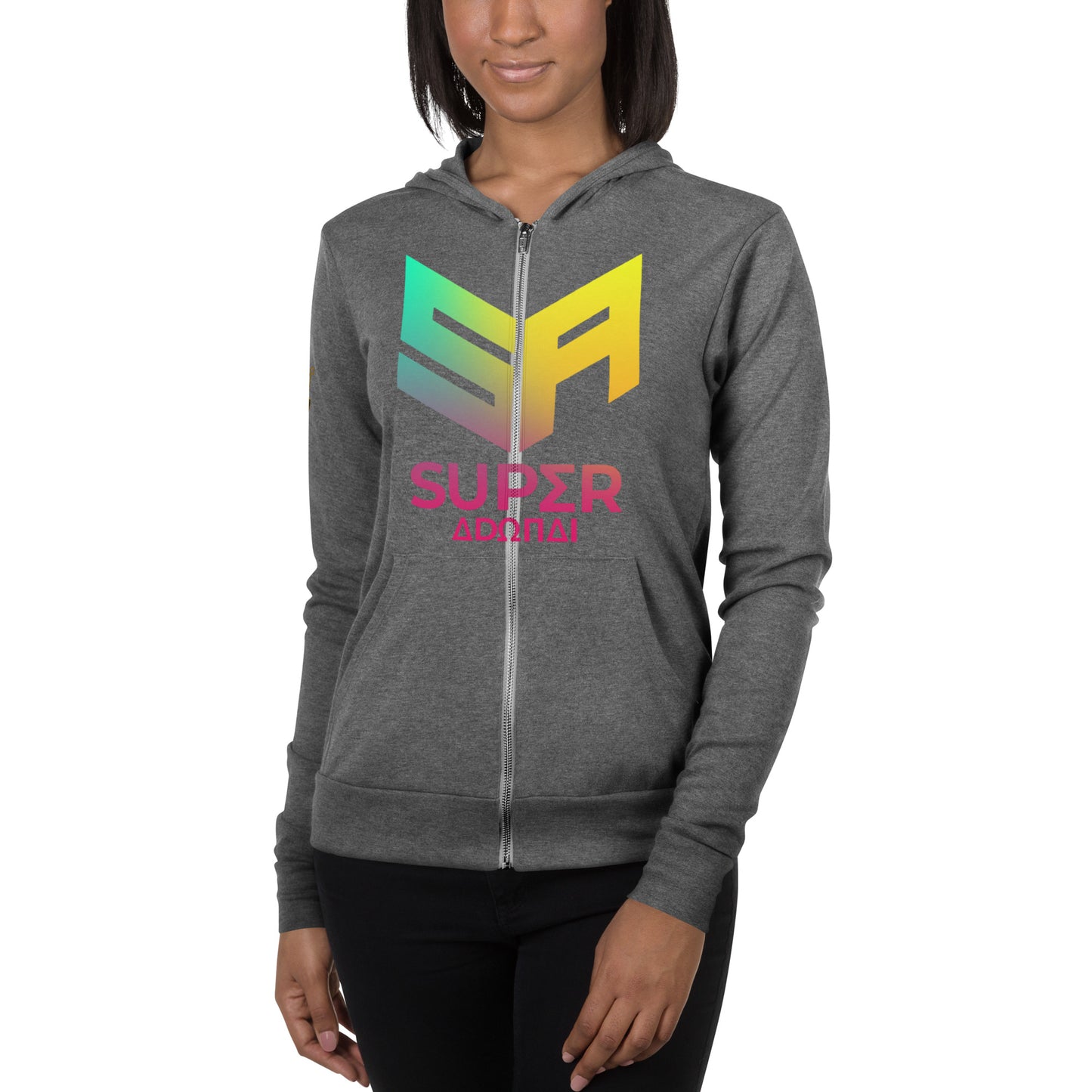 Superadonai SA Logo Unisex zip hoodie