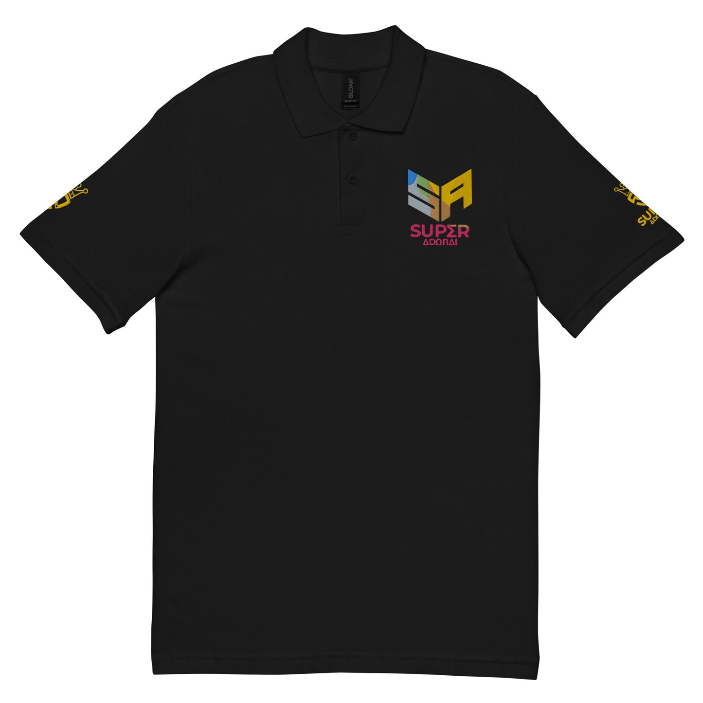 Superadonai SA Logo unisex pique polo shirt