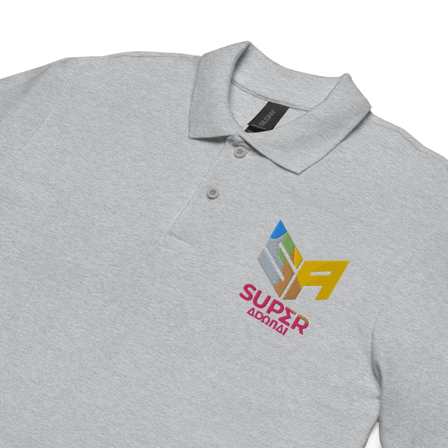 Superadonai SA Logo unisex pique polo shirt