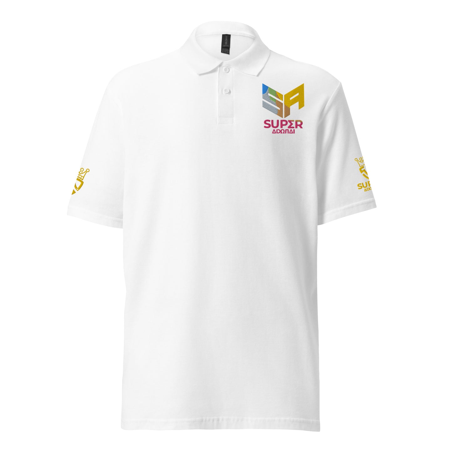 Superadonai SA Logo unisex pique polo shirt