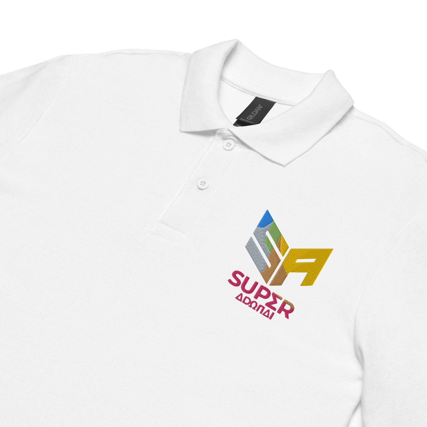 Superadonai SA Logo unisex pique polo shirt