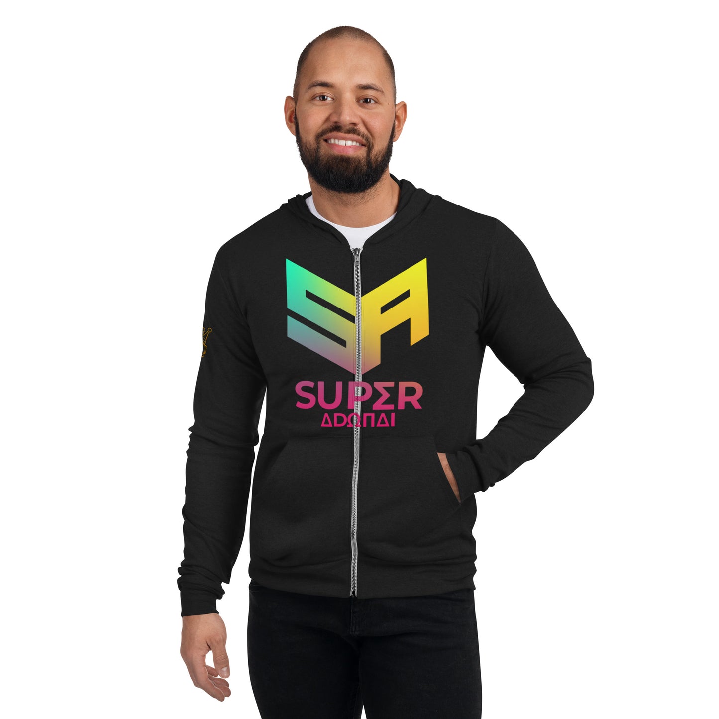 Superadonai SA Logo Unisex zip hoodie